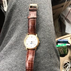 Frédérique constant moon phase gold watch